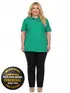 Camisa polo piquet feminina plus size fenomenal