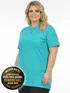 Camisa polo piquet feminina plus size fenomenal