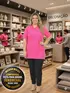 Camisa polo piquet feminina plus size fenomenal
