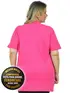 Camisa polo piquet feminina plus size fenomenal