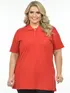 Camisa polo piquet feminina plus size fenomenal