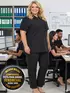 Camisa polo piquet feminina plus size fenomenal