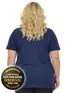 Camisa polo piquet feminina plus size fenomenal