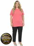 Camisa polo piquet feminina plus size fenomenal