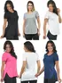 Kit 6 blusas mullet gola redonda fenomenal cores variadas