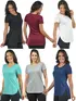 Kit 6 blusas mullet gola redonda fenomenal cores variadas