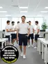 Bermuda zíper com elastano