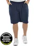 Bermuda plus size elastano e zíper