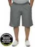 Bermuda plus size elastano e zíper