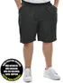 Bermuda plus size elastano e zíper