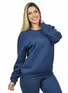 Blusão moletom flanelado básico feminino fenomenal