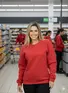 Blusão moletom flanelado básico feminino fenomenal