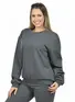 Blusão moletom flanelado básico feminino fenomenal