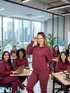 Blusão jovem moletom flanelado básico feminino fenomenal