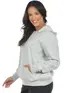Blusão jovem moletom flanelado básico feminino fenomenal