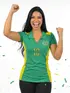 Blusa Brasil Torcida Fenomenal (sem elasticidade)