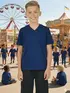 Camiseta algodão decote v infantil unissex fenomenal