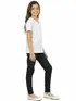 Camiseta Malha Fria Decote V com punho na manga Infantil Unissex