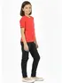 Camiseta Malha Fria Decote V com punho na manga Infantil Unissex
