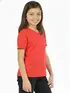 Camiseta Malha Fria Decote V com punho na manga Infantil Unissex