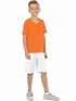 Camiseta Malha Fria Decote V Infantil Unissex Fenomenal (sem elasticidade)