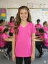 Blusa Algodão Decote V Infantil Feminina Fenomenal