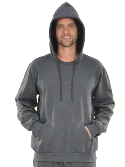 Blusão jovem moletom flanelado básico masculino fenomenal Blusão