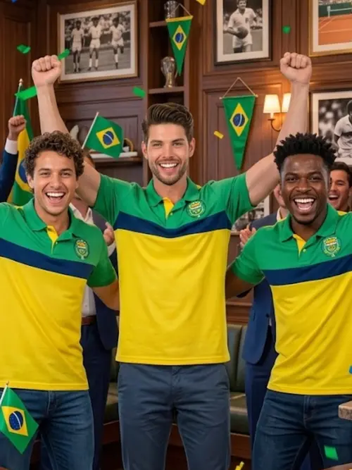 Camisa Polo Destaque Brasil Fenomenal (sem elasticidade)