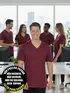 Camiseta masculina malha fria decote v fenomenal(sem elasticidade)
