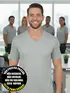 Camiseta masculina malha fria decote v fenomenal(sem elasticidade)