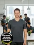 Camiseta masculina malha fria decote v fenomenal(sem elasticidade)