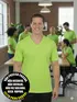 Camiseta masculina malha fria decote v fenomenal(sem elasticidade)