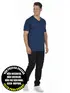 Camiseta masculina malha fria decote v fenomenal(sem elasticidade)