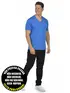 Camiseta masculina malha fria decote v fenomenal(sem elasticidade)