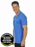 Camiseta masculina malha fria decote v fenomenal(sem elasticidade)