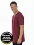Camiseta masculina malha fria decote v fenomenal(sem elasticidade)