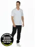 Camiseta masculina malha fria decote v fenomenal(sem elasticidade)