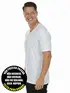 Camiseta masculina malha fria decote v fenomenal(sem elasticidade)