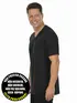 Camiseta masculina malha fria decote v fenomenal(sem elasticidade)