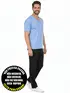 Camiseta masculina malha fria decote v fenomenal(sem elasticidade)