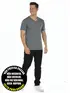 Camiseta masculina malha fria decote v fenomenal(sem elasticidade)