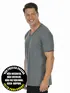 Camiseta masculina malha fria decote v fenomenal(sem elasticidade)