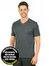 Camiseta masculina malha fria decote v fenomenal(sem elasticidade)