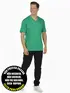 Camiseta masculina malha fria decote v fenomenal(sem elasticidade)