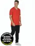 Camiseta masculina malha fria decote v fenomenal(sem elasticidade)