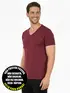 Camiseta masculina decote v maior malha fria fenomenal(sem elasticidade)