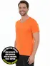Camiseta masculina decote v maior malha fria fenomenal(sem elasticidade)