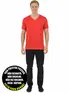 Camiseta masculina decote v maior malha fria fenomenal(sem elasticidade)