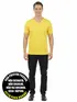Camiseta masculina decote v maior malha fria fenomenal(sem elasticidade)
