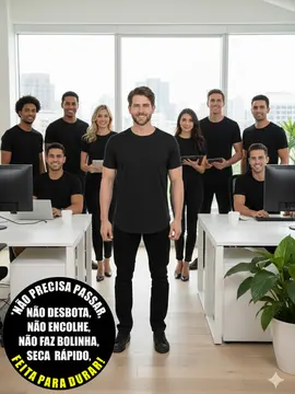 Camiseta longa masculina malha fria fenomenal(sem elasticidade)